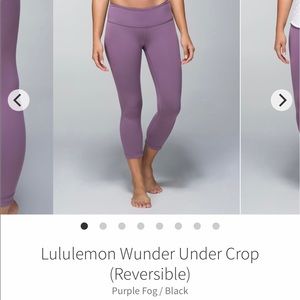 Lululemon Wunder Under Crop (Reversible)
